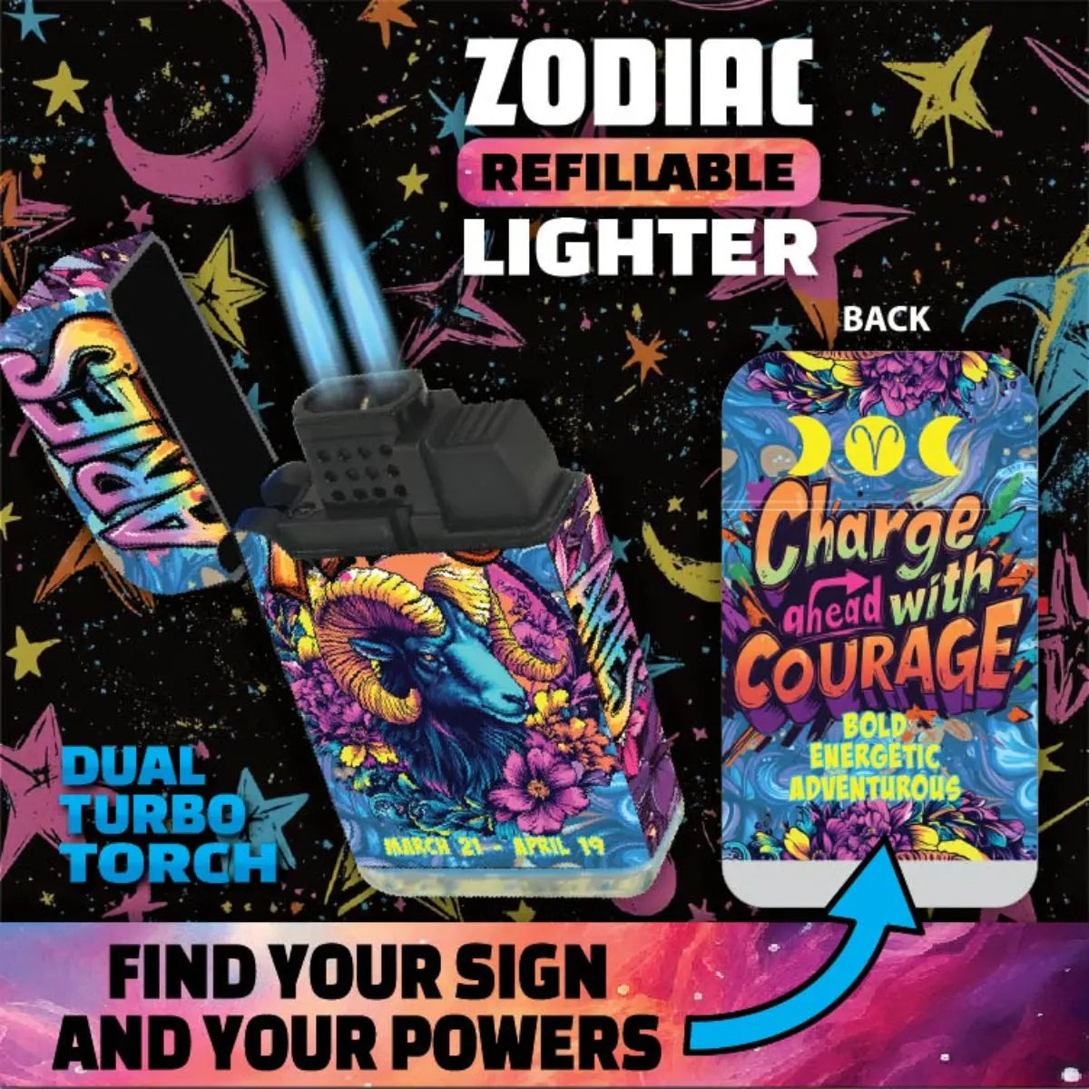 Zodiac Dual Torch Lighter