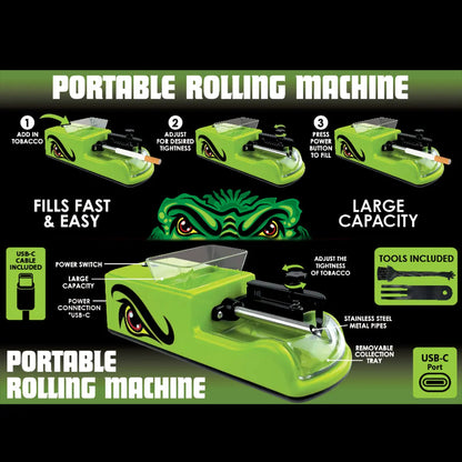 Automatic Tobacco Rolling Machine - 4 Pieces Per Retail Ready Display 25916 SMOKEZILLA