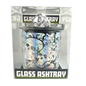 Glass Ashtray with Chrome Plated Lid