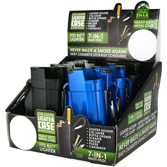 Metal Cigarette Saver Key Chain with Tools - 12 Pieces Per Retail Ready Display 26028 SMOKEZILLA
