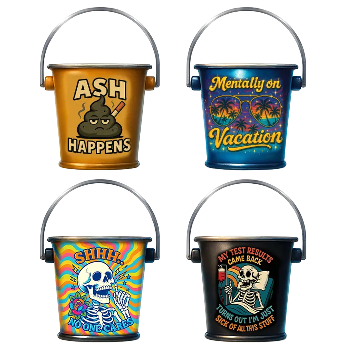 Printed Bucket Ashtray