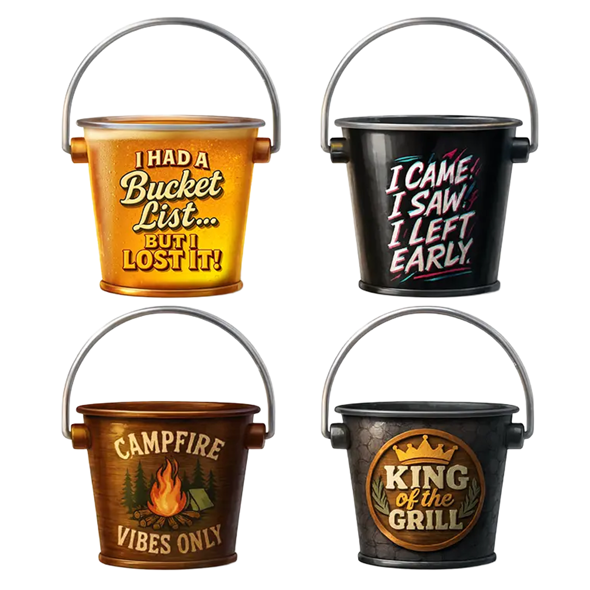 Printed Bucket Ashtray