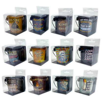 Printed Bucket Ashtray - 12 Pieces Per Retail Ready Display 26097 SMOKEZILLA