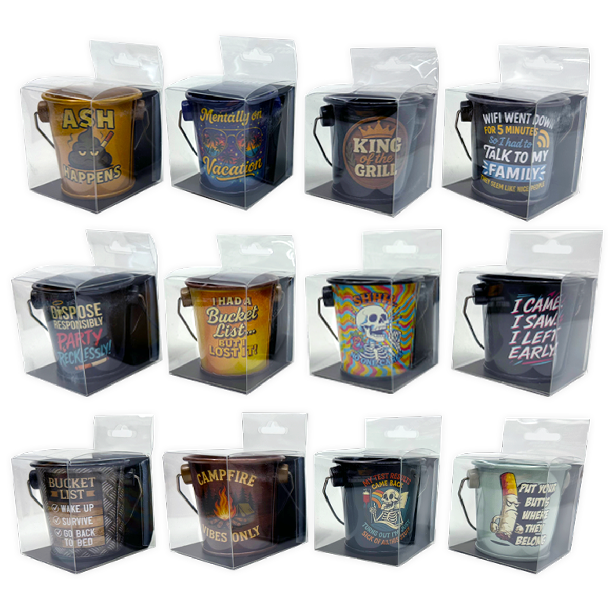 Printed Bucket Ashtray