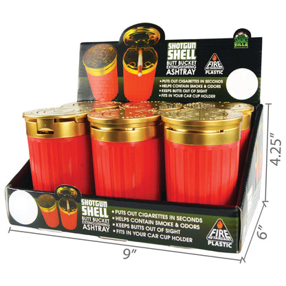 Shot Gun Shell Butt Bucket Ashtray - 6 Per Retail Ready Display 26105 SMOKEZILLA