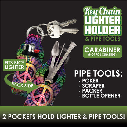 Keychain Lighter Holder & Pipe Tools