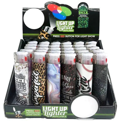 Light-Up Curve Lighter - 30 Pieces Per Retail Ready Display 26159 SMOKEZILLA