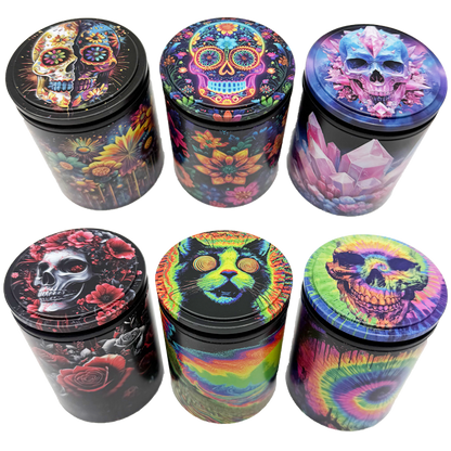 Full Print Butt Bucket Ashtray with LED Light - 6 Pieces Per Retail Ready Display 26430