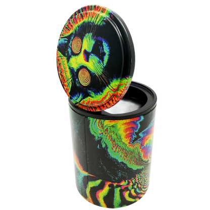 Full Print Butt Bucket Ashtray with LED Light - 6 Pieces Per Retail Ready Display 26430