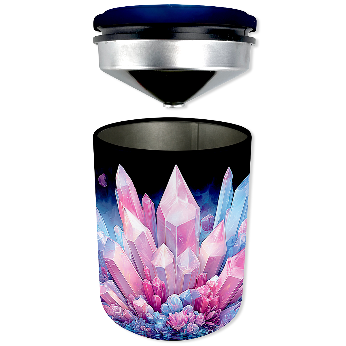Full Print Butt Bucket Ashtray with LED Light - 6 Pieces Per Retail Ready Display 26430