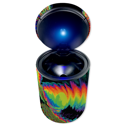 Full Print Butt Bucket Ashtray with LED Light