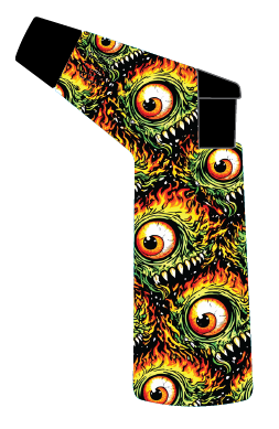 Zinc Printed Torch Lighter - 12 Pieces Per Retail Ready Display 26624