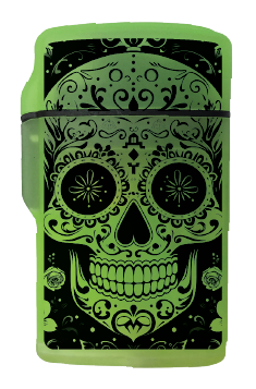 Glow in The Dark Flip Top Lighter - 15 Pieces Per Retail Ready Display 26625