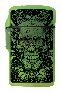 Glow in The Dark Flip Top Lighter - 15 Pieces Per Retail Ready Display 26625