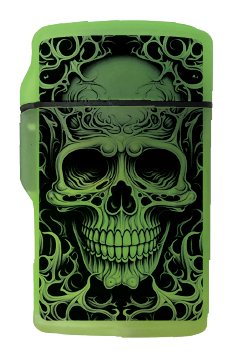 Glow in The Dark Flip Top Lighter - 15 Pieces Per Retail Ready Display 26625