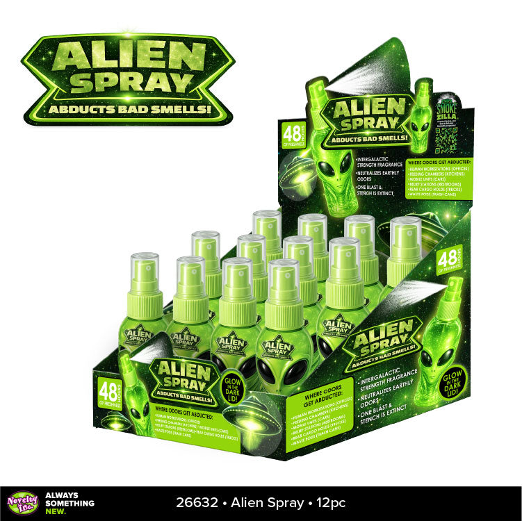 Air Freshener Alien Odor Spray - 12 Pieces Per Retail Ready Display 26632