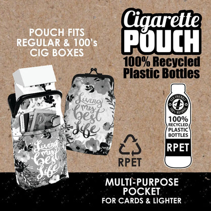rPET Cigarette Pouch with Pocket - 8 Pieces Per Retail Ready Display 26634 SMOKEZILLA