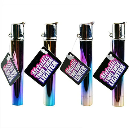 Thin Metallic Tube Lighter - 12 Pieces Per Retail Ready Display 26642 SMOKEZILLA