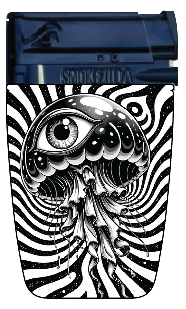 Glow in The Dark Cig Pack Lighter B - 12 Pieces Per Retail Ready Display 26650