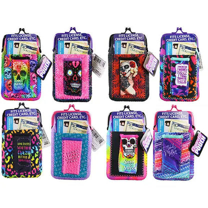 Neoprene Cigarette Pouch with Pocket - 8 Pieces Per Retail Ready Display 26661 SMOKEZILLA
