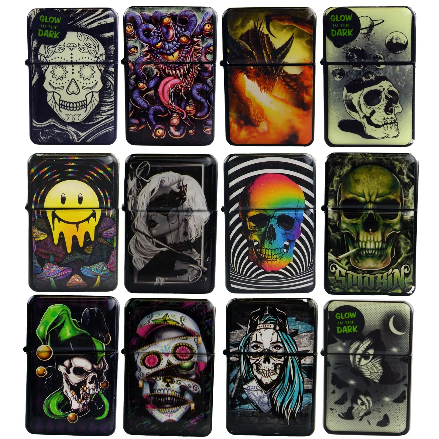 Metal Flip Top Pipe Torch Lighter - 12 Pieces Per Retail Ready Display 26669 SMOKEZILLA