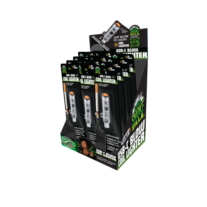 USB-C Blow Coil Lighter - 12 Pieces Per Retail Ready Display 27030