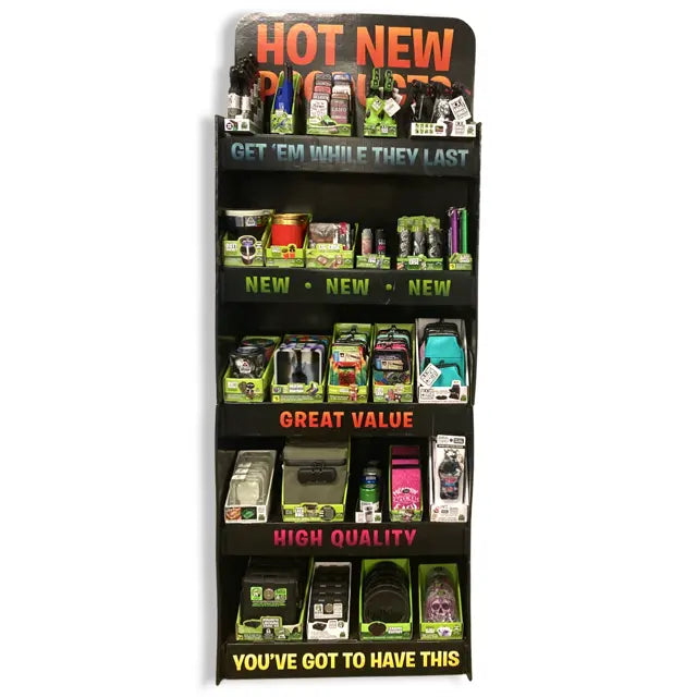 Smoking Accessories Assortment Floor Display - 161 Pieces Per Retail Ready Display 88409 SMOKEZILLA