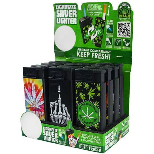 Torch Lighter Cigarette Saver - 12 Pieces Per Retail Ready Display 30019 SPICY ZILLA