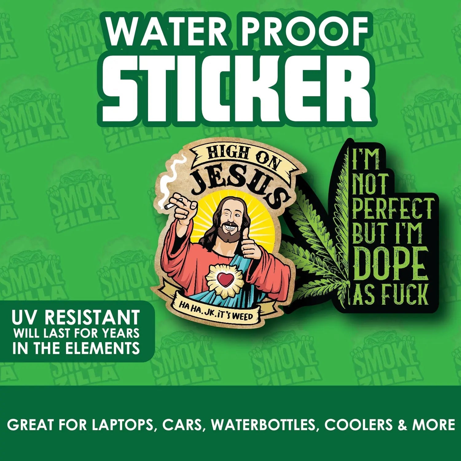 Waterproof Sticker 24 Pieces Per Retail Ready Display 30034 SPICY ZILLA
