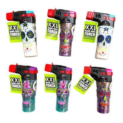 Molded Skull XXL Torch Lighter- 6 Pieces Per Retail Ready Display 40298 SMOKEZILLA