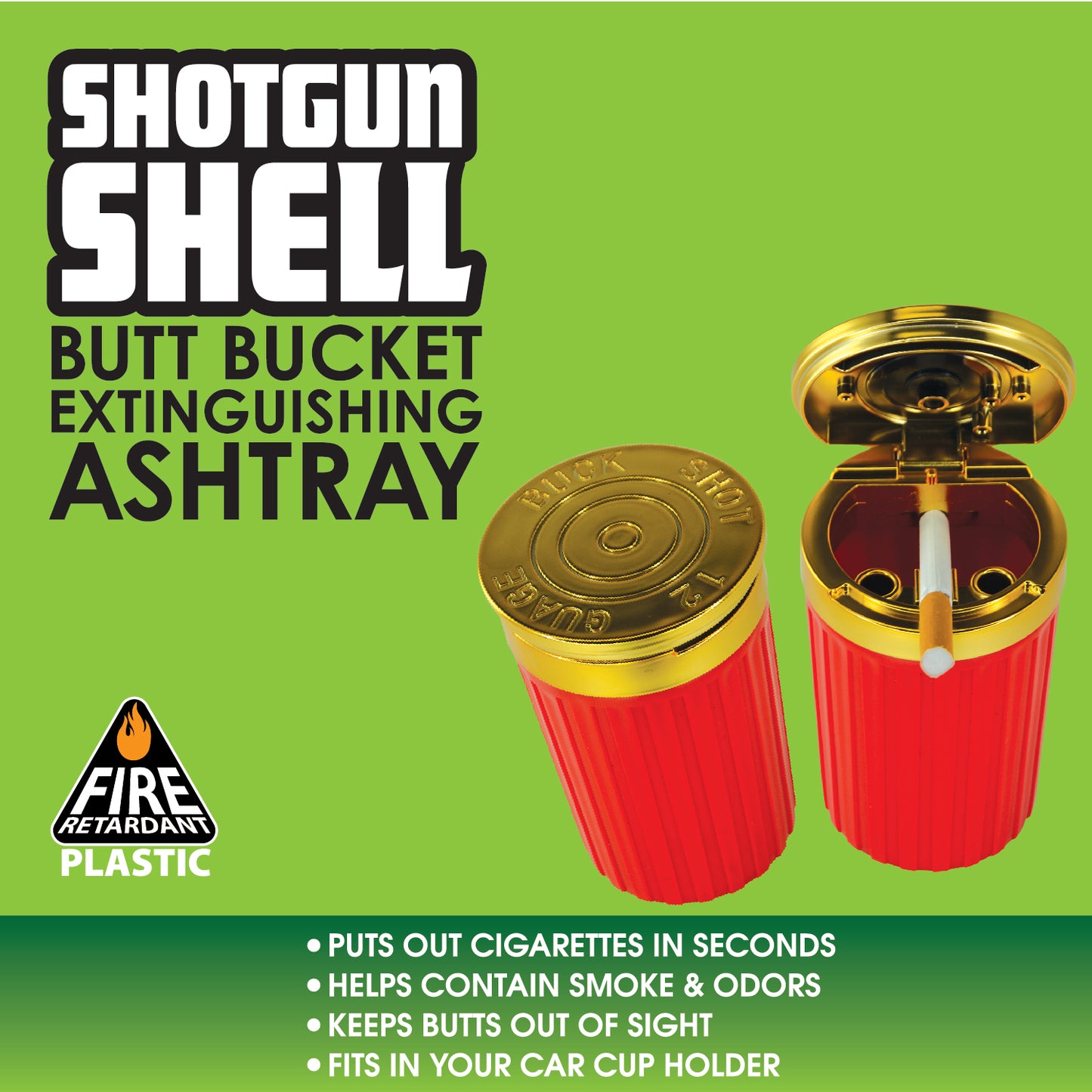 Shotgun Shell Butt Bucket Extinguishing Ashtray