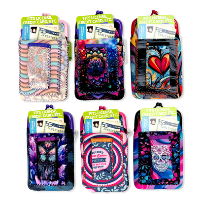 Neoprene Cigarette Pouch with Pocket - 6 Pieces Per Retail Ready Display 40312