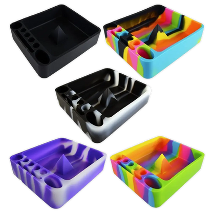 Silicone Ashtray with Assorted Colors - 6 Per Retail Ready Display 40957 SMOKEZILLA