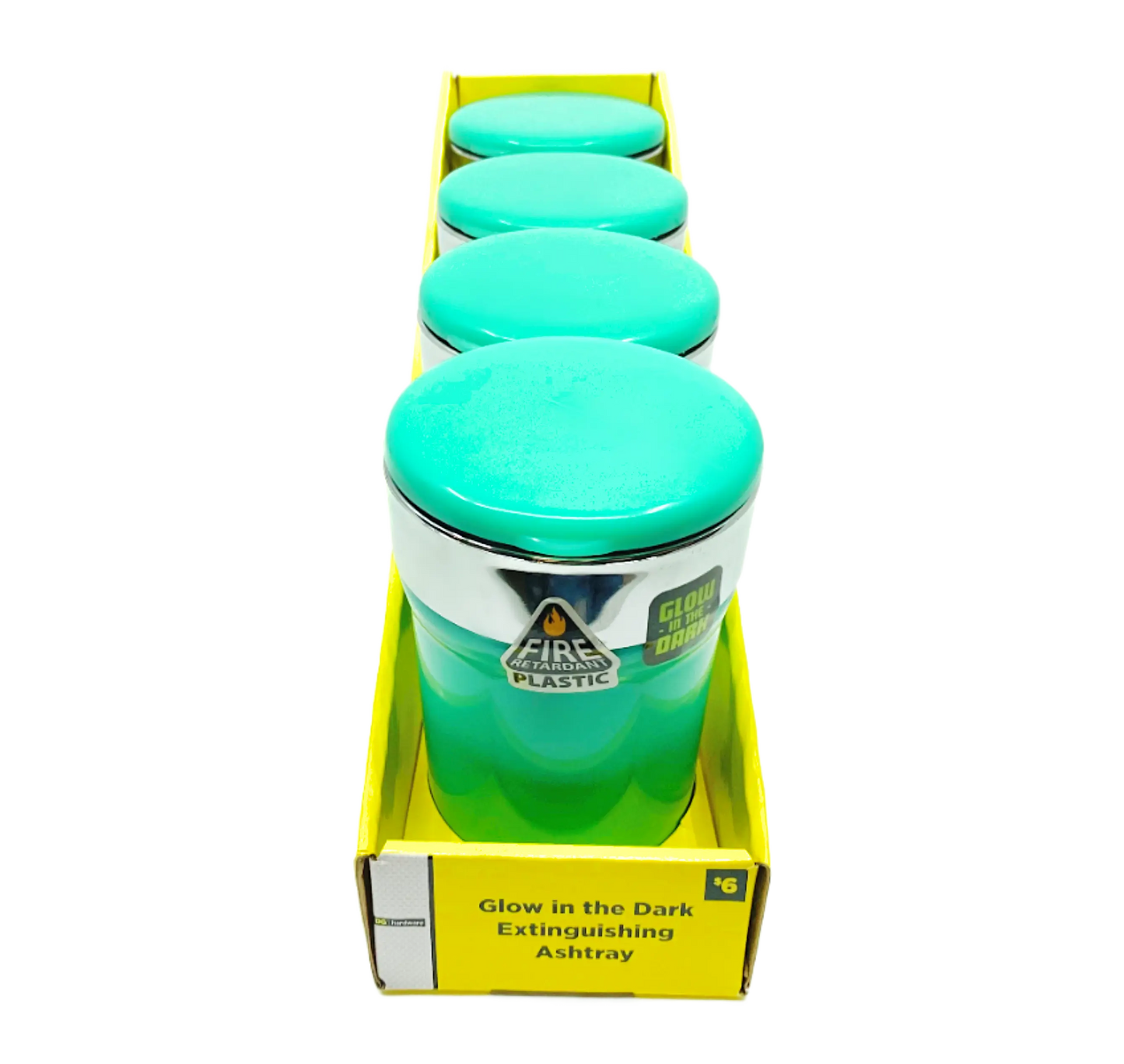 Glow in The Dark Butt Bucket Ashtray with LED Light - 4 Pieces Per Retail Ready Display 40970 SMOKEZILLA