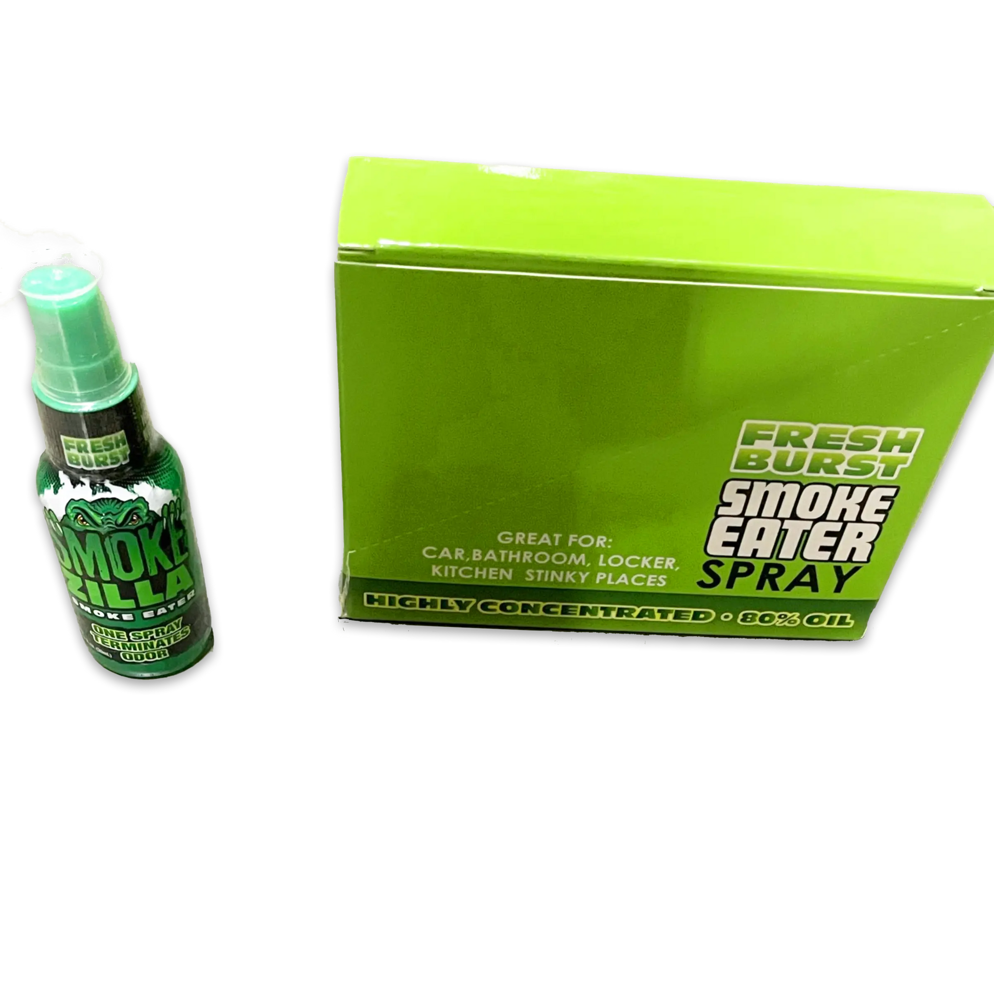 Air Freshener Smoke Eater Spray Fresh Burst- 4 Pieces Per Retail Ready Display 41305 SMOKEZILLA