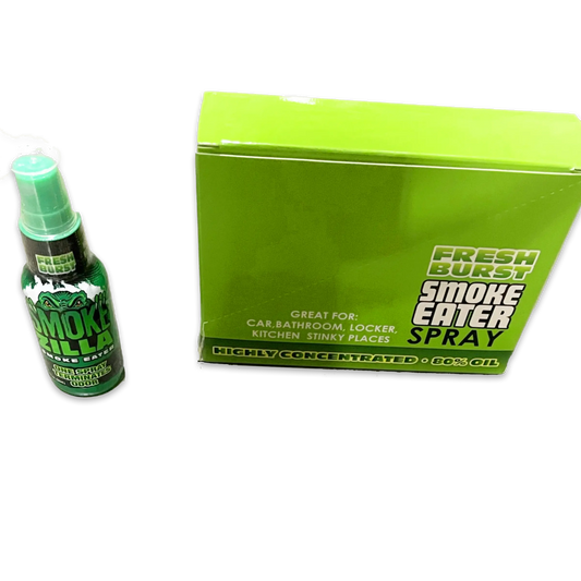 Air Freshener Smoke Eater Spray Fresh Burst- 4 Pieces Per Retail Ready Display 41305 SMOKEZILLA