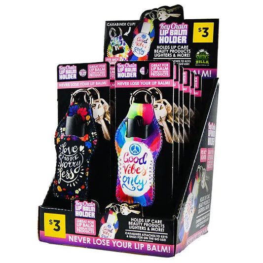 Neoprene Lighter Holder Key Chain - 12 Pieces Per Retail Ready Display 41327 SMOKEZILLA