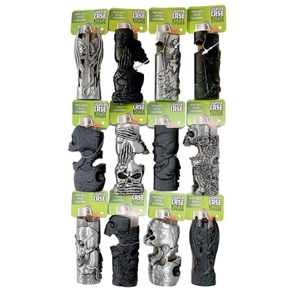 Metal Mystic Lighter Case with Bottle Opener Assortment - 12 Pieces Per Retail Ready Display 41348 SMOKEZILLA