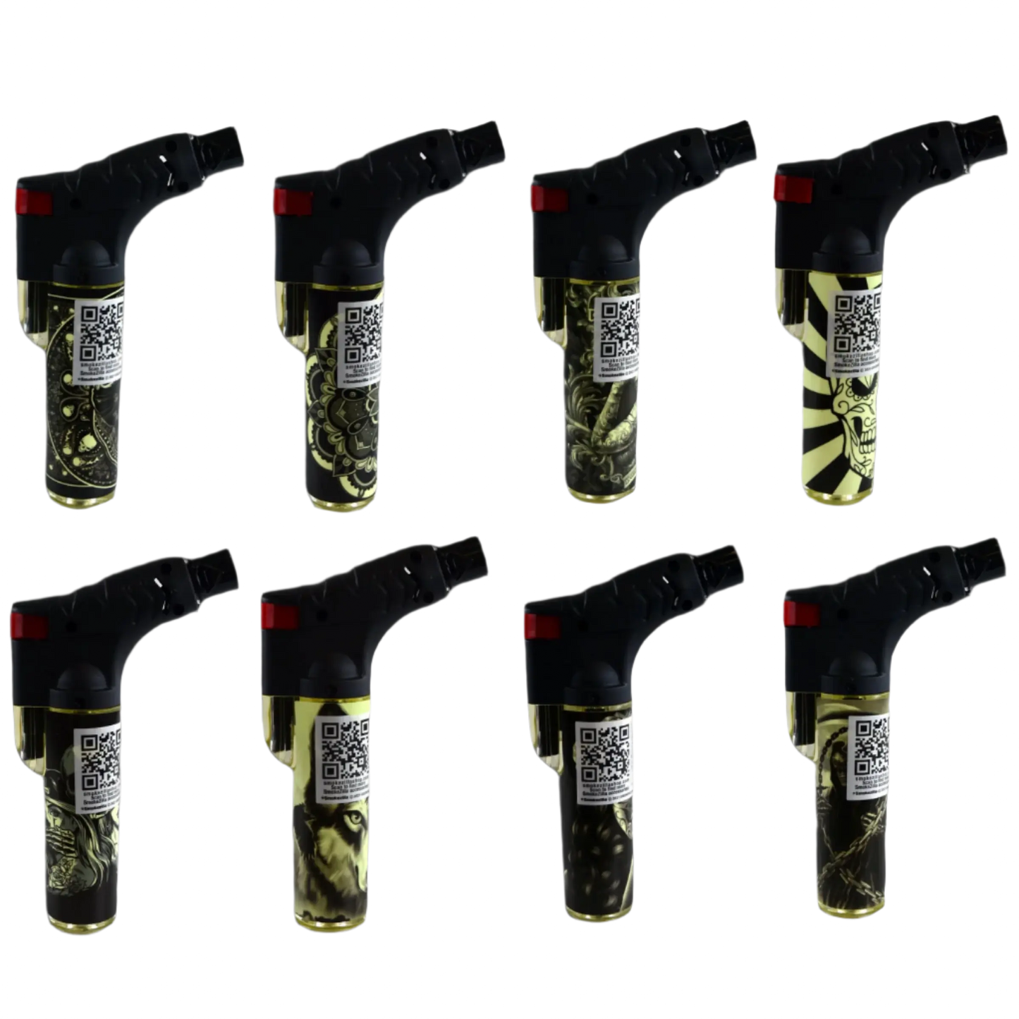 Glow in The Dark XXL Thin Torch Lighter - 8 Pieces Per Retail Ready Display 41402 SMOKEZILLA