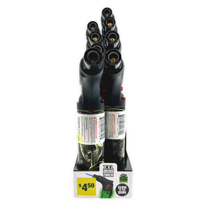 Glow in The Dark XXL Thin Torch Lighter - 8 Pieces Per Retail Ready Display 41402 SMOKEZILLA