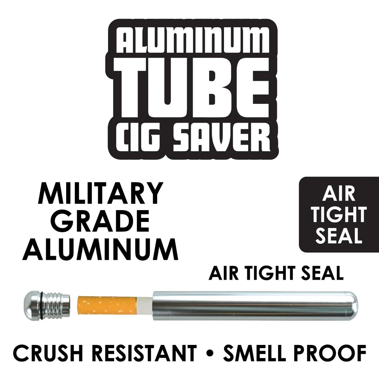 Metal Cigarette Saver Tube - 12 Pieces Per Retail Ready Display 41410 SMOKEZILLA