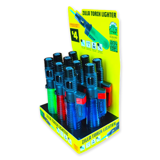 Zilla Torch Stick Lighter - 10 Pieces Per Retail Ready Display 41587 SMOKEZILLA