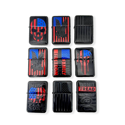 Tactical Patriotic Dual Torch Lighter - 9 Pieces Per Retail Ready Display 41660 SMOKEZILLA