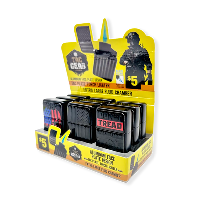 Tactical Patriotic Dual Torch Lighter - 9 Pieces Per Retail Ready Display 41660 SMOKEZILLA