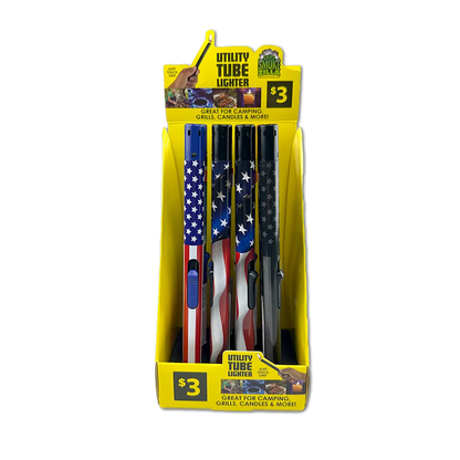 Patriotic Utility Tube Lighter - 12 Pieces Per Retail Ready Display 41729 SMOKEZILLA