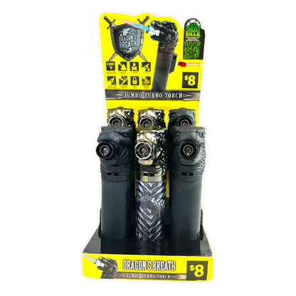 Dragon Breath XXL Torch Lighter - 6 Pieces Per Retail Ready Display 41730 SMOKEZILLA