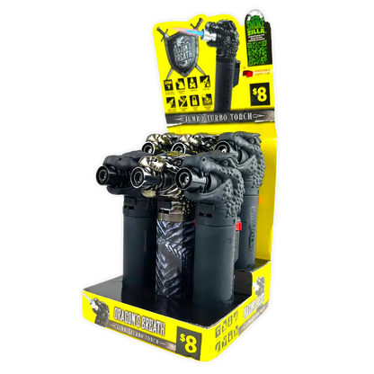 Dragon Breath XXL Torch Lighter - 6 Pieces Per Retail Ready Display 41730 SMOKEZILLA