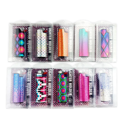Rhinestone Lighter Case - 10 Pieces Per Retail Ready Display 41761 SMOKEZILLA