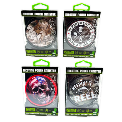 Nicotine Pouch and Storage Canisters - 4 Pieces Per Retail Ready Display 41784 SMOKEZILLA