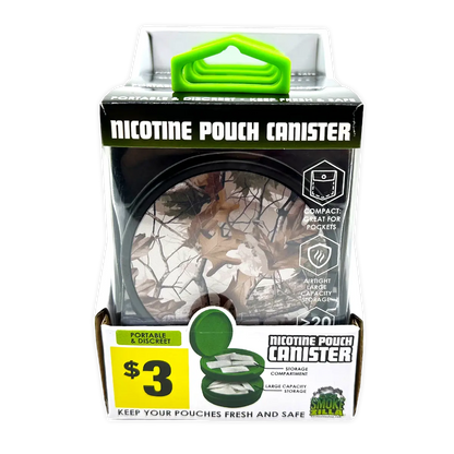 Nicotine Pouch and Storage Canisters - 4 Pieces Per Retail Ready Display 41784 SMOKEZILLA